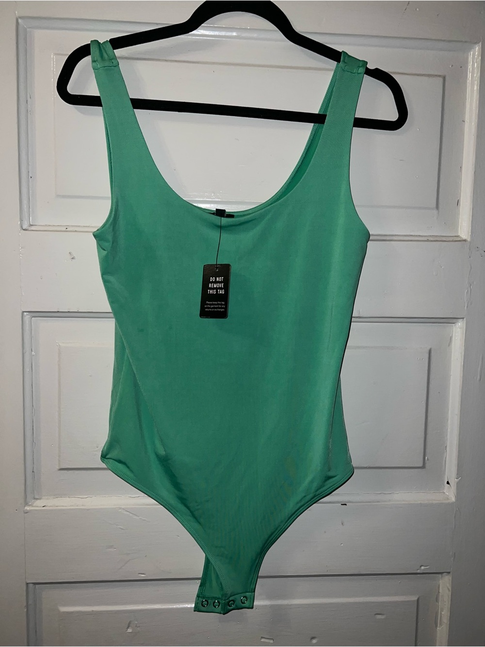 Express Mint Green Scoop Neck Bodysuit